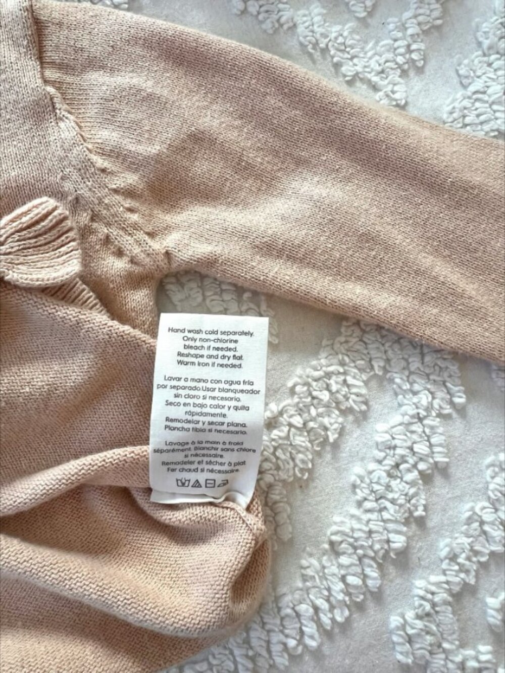 Dusty Pink Ruffle Laura Ashley Baby Girl Cardigan Cotton 6-9M Girly - Picture 3 of 5